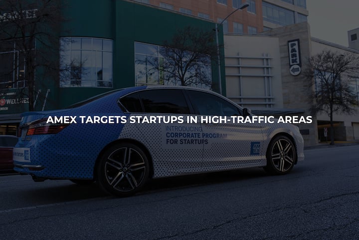 AMEX wrapped car campaign