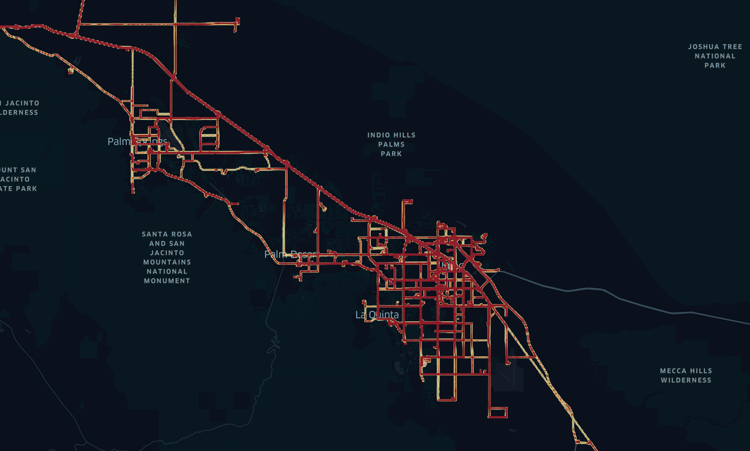 mobilads OLLY Coachella Heatmap